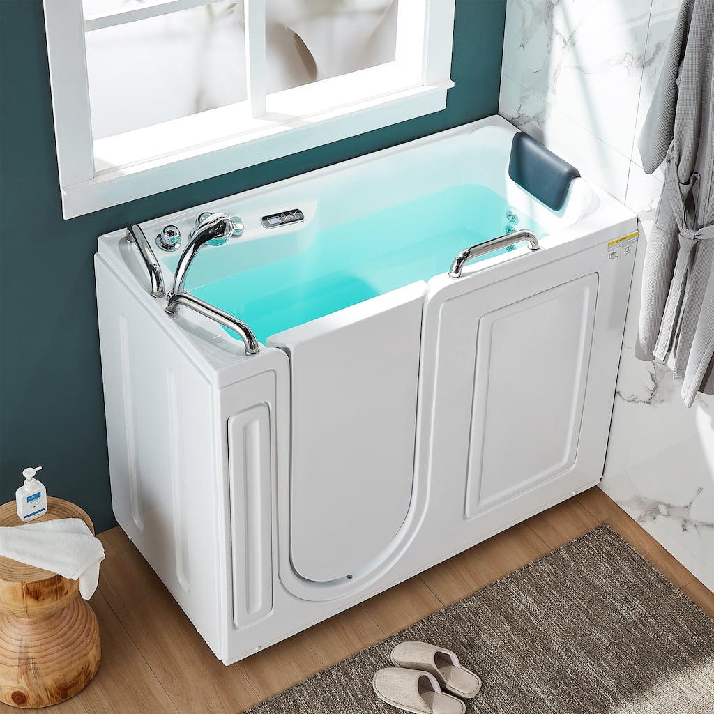 A&E Bath Oneal Alcove Walk-In Jetted Tub - 53-inch
