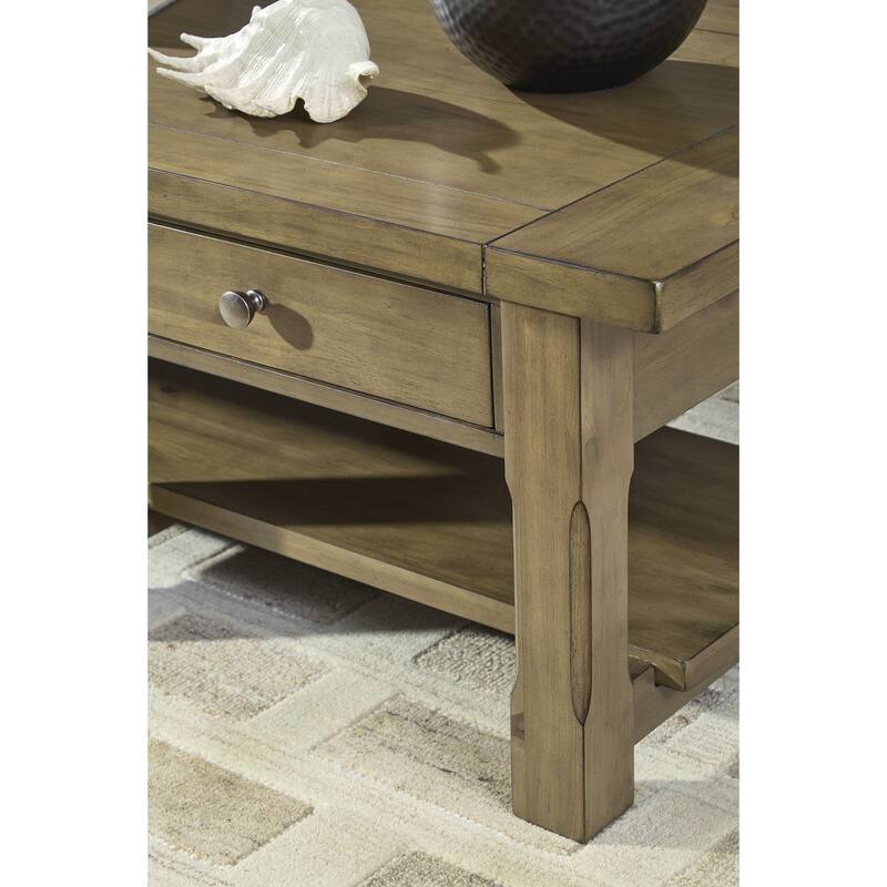 Signature Design by Ashley Vandenmore Brown Coffee Table - 54" W x 26" D x 19.13" H