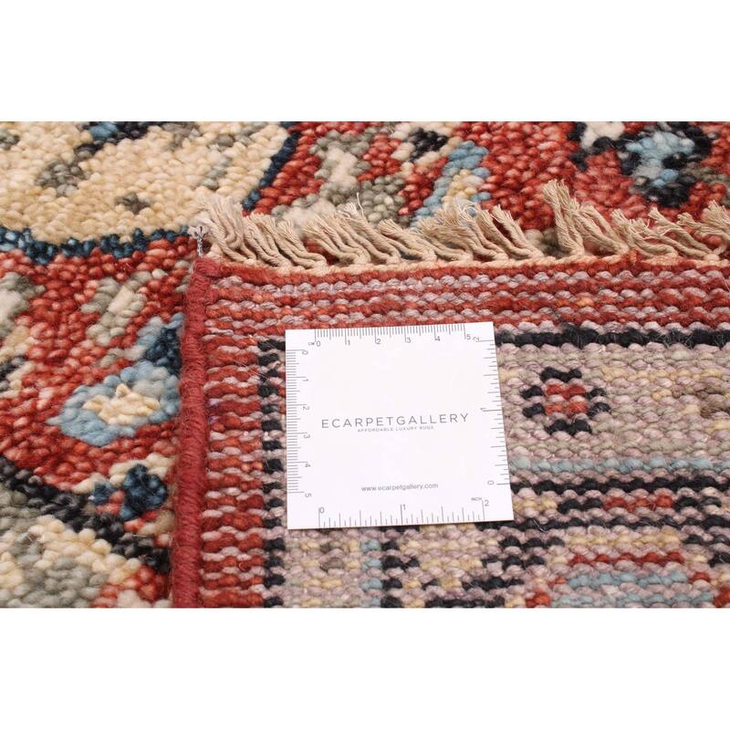 ECARPETGALLERY Hand-knotted Jules Serapi Dark Red Wool Rug - 7'9 x 9'10