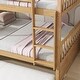 preview thumbnail 4 of 34, Modern Design Rubber Wood Bunk Bed with Trundle, Ladder and Guardrails, Full Over Full