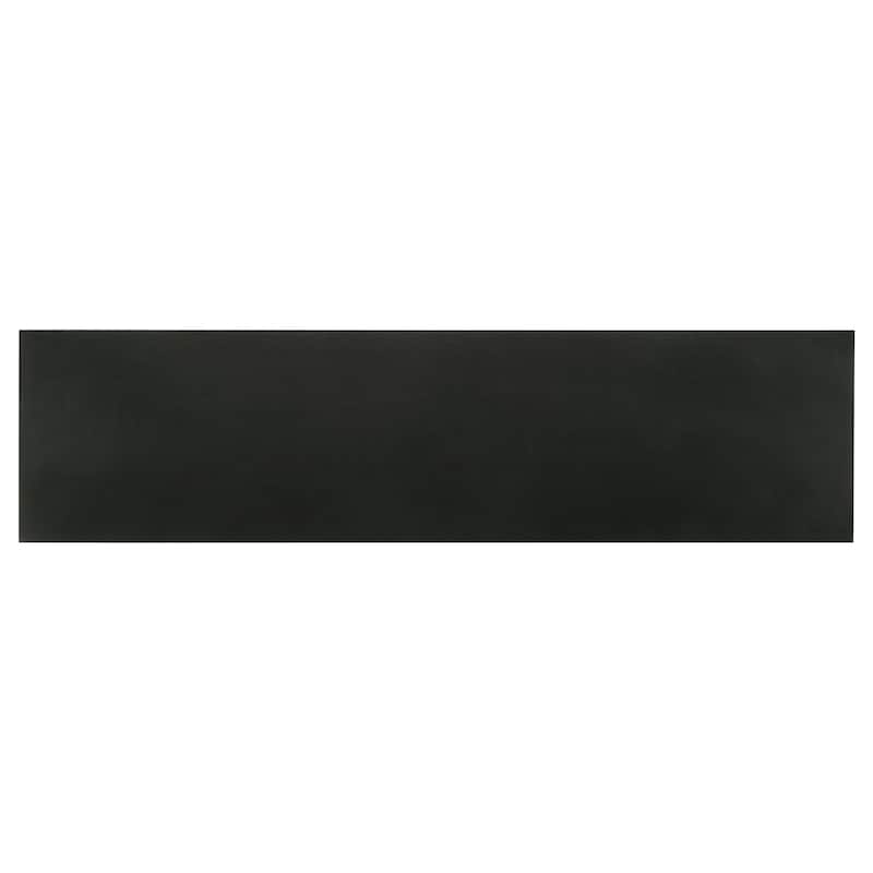 Riddell Wood Reeding Accent Cabinet Matte Black