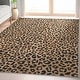 preview thumbnail 1 of 6, Well Woven Animal Prints Leopard Novelty Animal Print Flat Pile Rug 5' x 7' - Brown