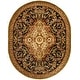 preview thumbnail 73 of 82, SAFAVIEH Handmade Classic Hazelle Traditional Oriental Wool Rug 7'6" x 9'6" Oval - Black/Beige - Oval