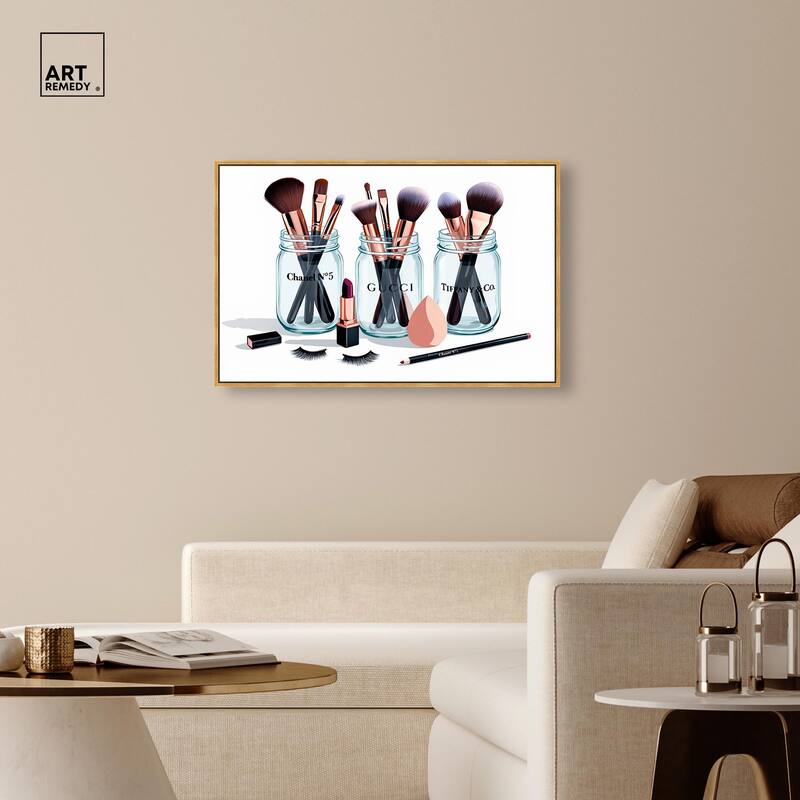 Glamour Glassware Canvas by Art Remedy