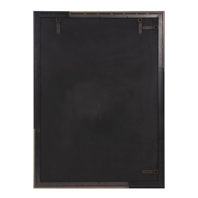 Allan Andrews Handcrafted Black & Brass Metal Framed Mirror