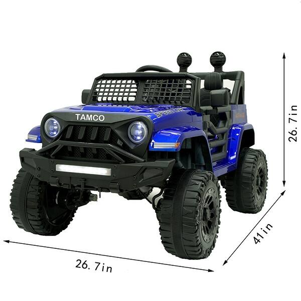 dimension image slide 0 of 3, Kids electric car, riding toys for kids with remote control/independent swing Amazing gift for 3~6 years Red