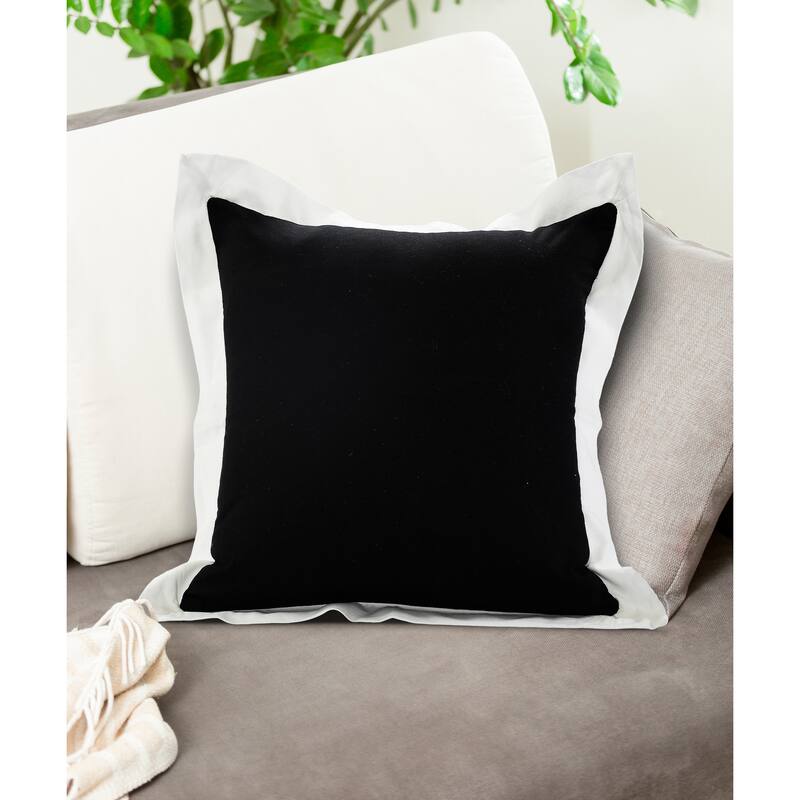 Sevita Nox Empire Bordered Throw Pillow - 20" x 20" - Polyester