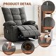preview thumbnail 15 of 14, 360 Degree Swivel Rocking Single Sofa with Cup Holders