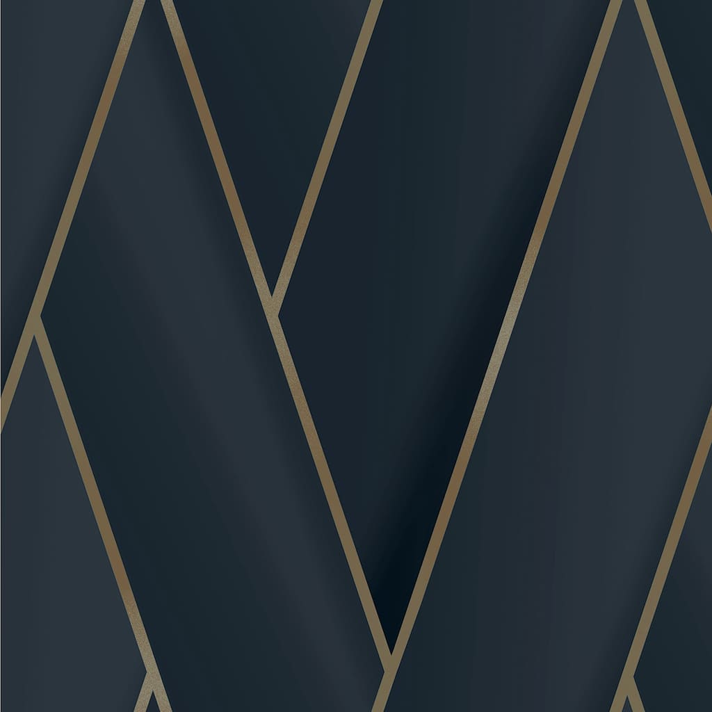 Advantage Manfred Navy Modern Herringbone Wallpaper