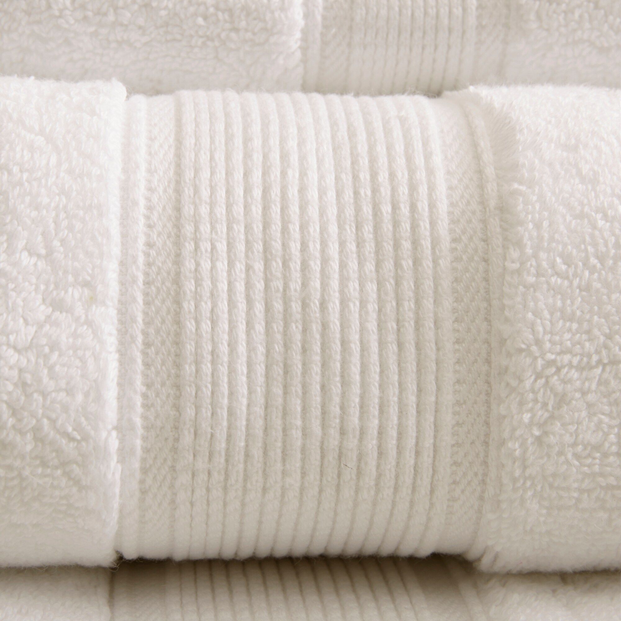 Madison Park Signature - 800GSM 100% Cotton 8 Piece Towel Set - White