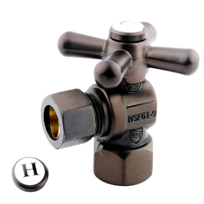 Kingston Brass Vintage Angle Stop with 1/2 Inch FIP, 1/2 Inch OD and