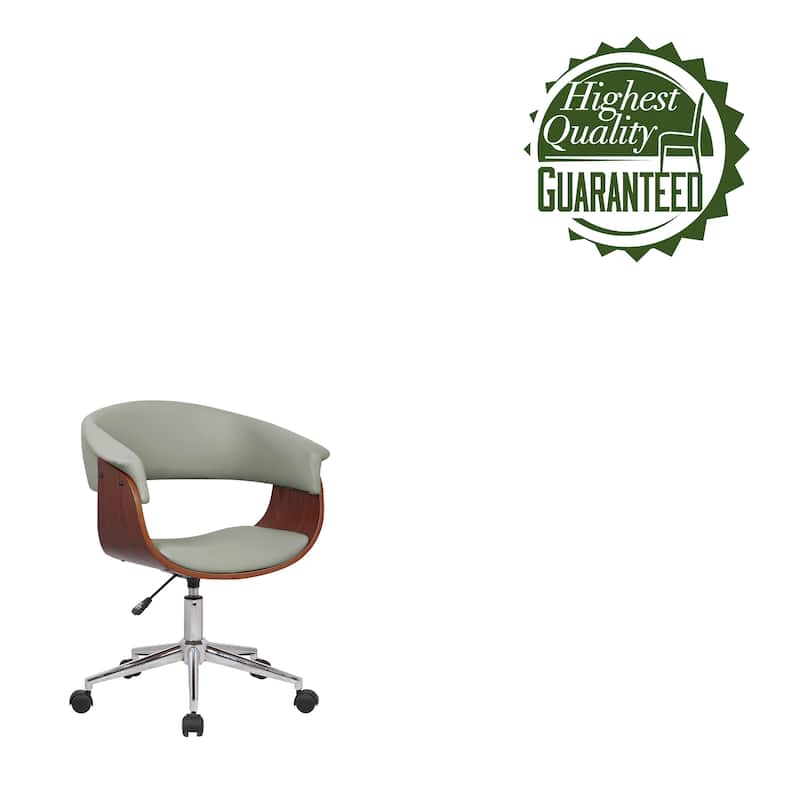 Carson Carrington Heby Faux Leather Mid-Century Office Chair