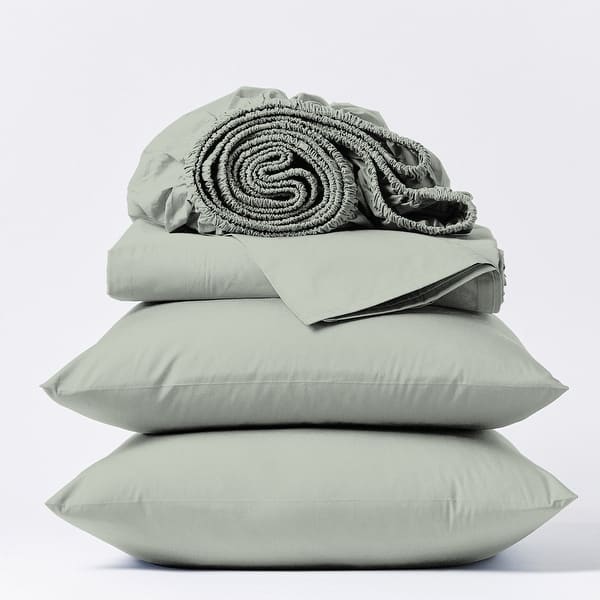 Light Green - King - Aireolux 1000 Thread Count Ultra-Soft & Silky Luxury Egyptian Cotton Sheet Set