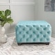 preview thumbnail 25 of 54, Jaymee Modern Glam Button Tufted Velvet Ottoman by Christopher Knight Home