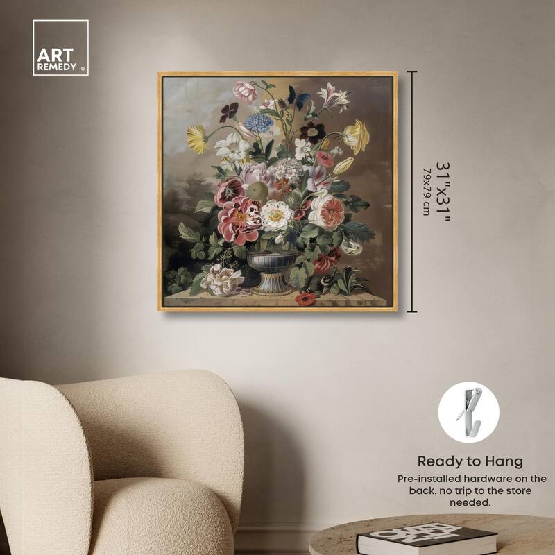 Classical Dream Vase Canvas by Art Remedy