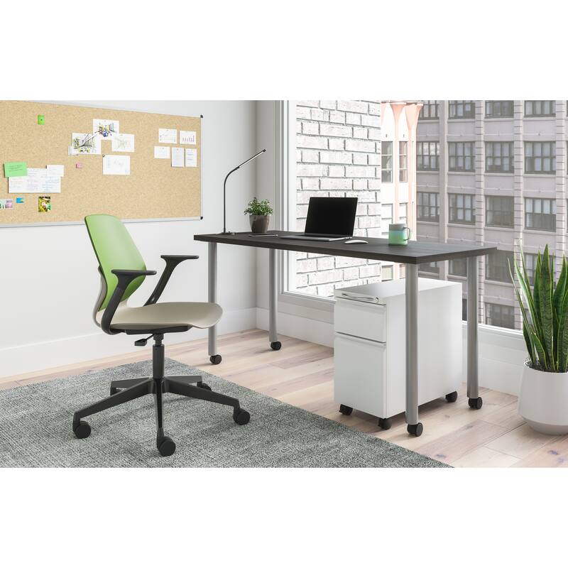JURNI Multipurpose Mobile Desk, High-End Work Table 60" W x 24" D x 29" H - Asian Night