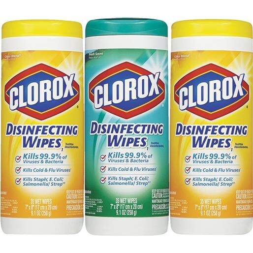Shop Clorox Home Cleaning 3pk 35ct Disinfect Wipes 30112 Unit Each Overstock 17497765