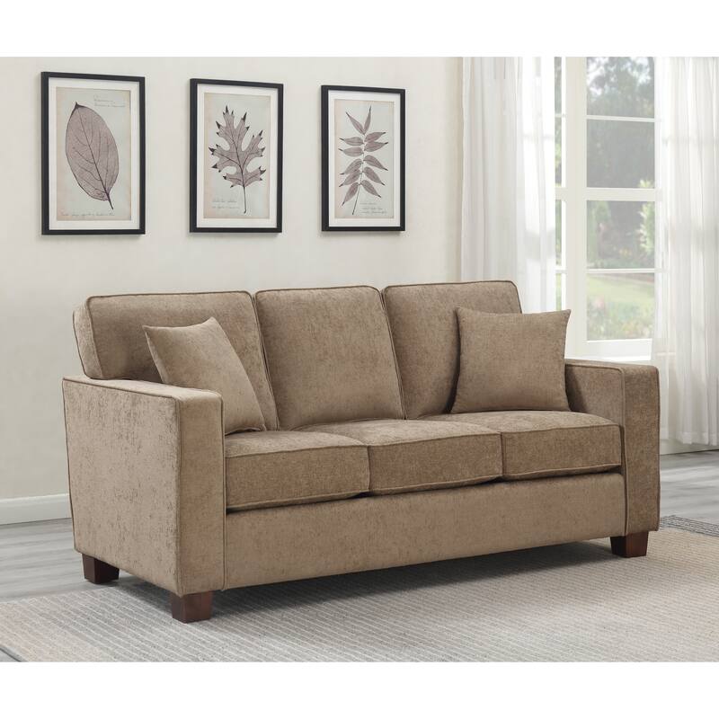 Copper Grove Sagarejo Sleek Contemporary 3-seat Sofa - Earth