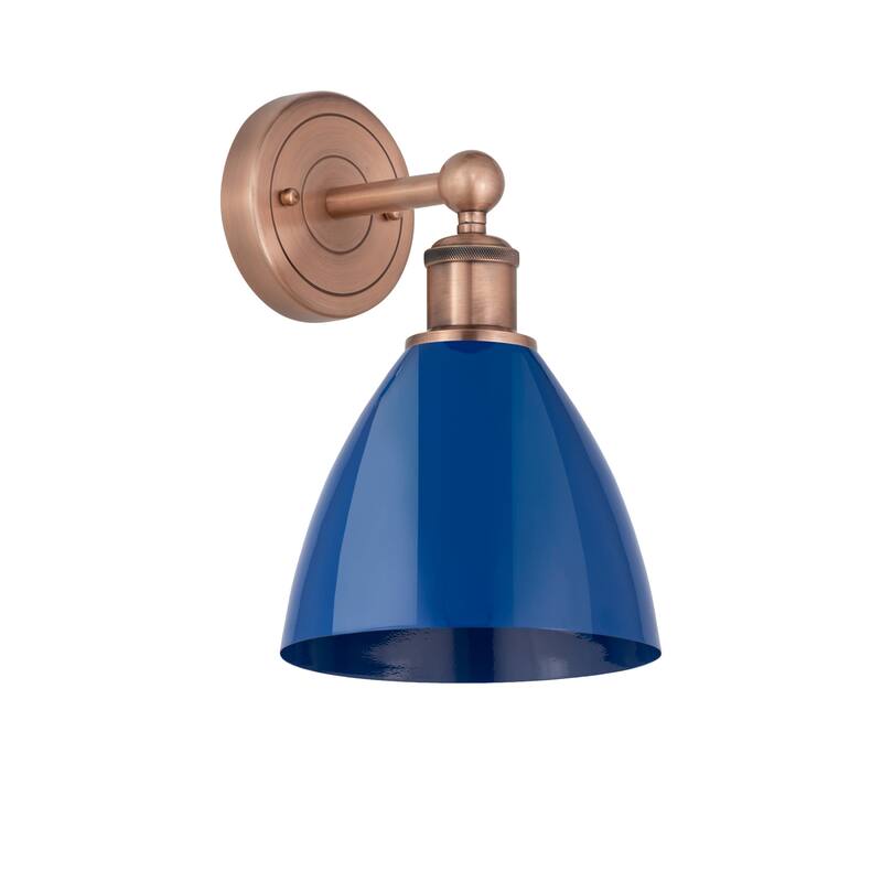 Innovations Lighting 616-1W-12-8 Plymouth Sconce Plymouth Dome 12"