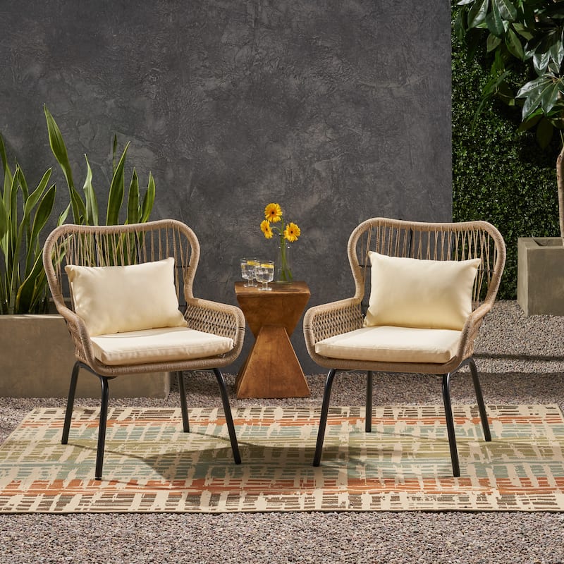 Luxurious and Comfortable Club Chair - Brown+Beige