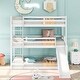 preview thumbnail 10 of 13, Adjustable Solid Pine Triple Bunk Bed with Ladder and Slide