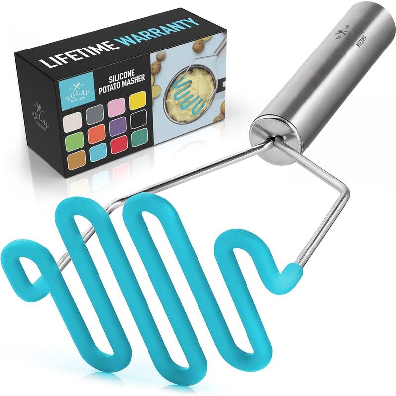 Zulay Kitchen Non-Scratch Potato Masher Kitchen Tool