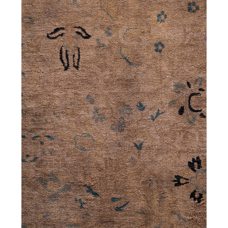 Overdyed One-of-a-Kind Hand-Knotted Area Rug - Brown - 3' 1" x 5' 1"