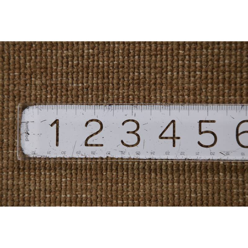 Hand Knotted Oriental 100% Wool Carpet Modern Solid Green Gabbeh Runner Rug - 8' 0'' X 2' 6''