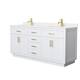 Option White, Gold Trim, White Quartz Top