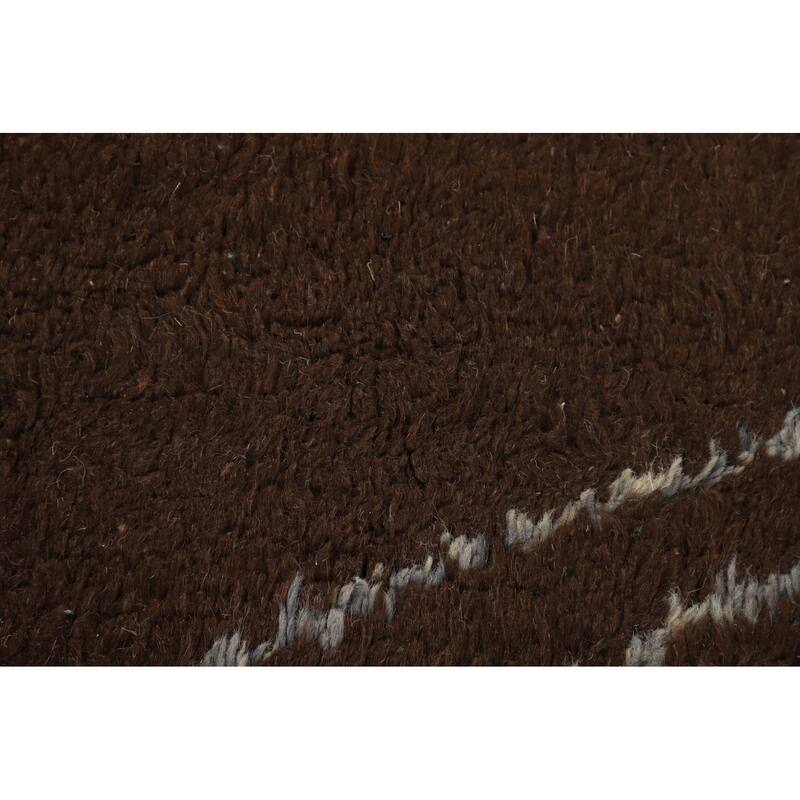 Moroccan Oriental Area Rug Handmade Wool Carpet - 8'2" x 10'7"