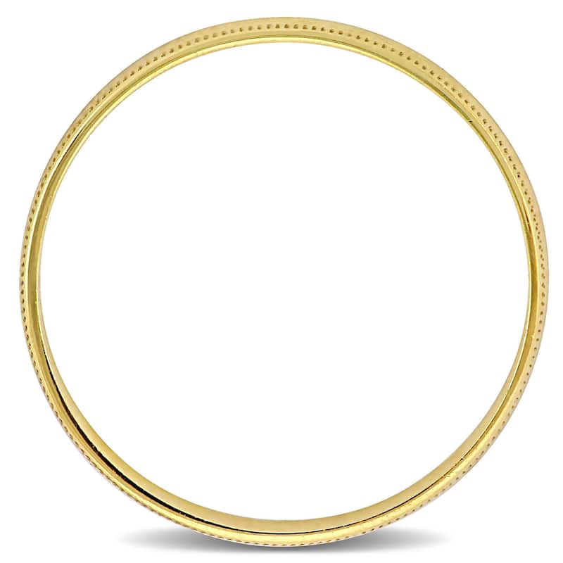 Miadora 4mm Ladies Wedding Band in 10k Yellow Gold