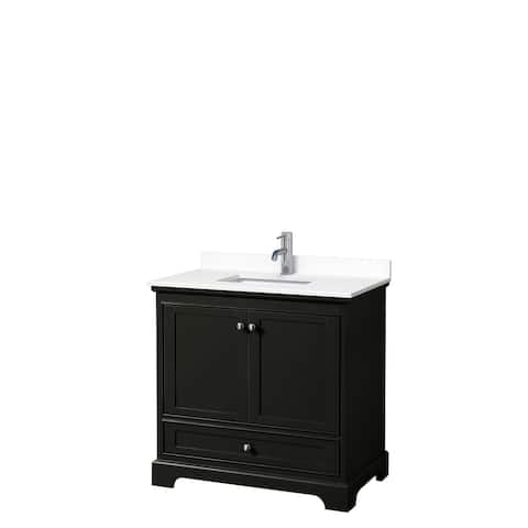 Deborah 36-inch Single Vanity, Cultured Marble Top