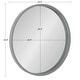 preview thumbnail 89 of 97, Kate and Laurel Travis Round Wood Accent Wall Mirror