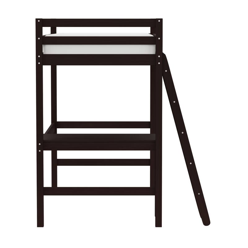 Hillsdale Caspian Wood Twin Loft Bed with Desk