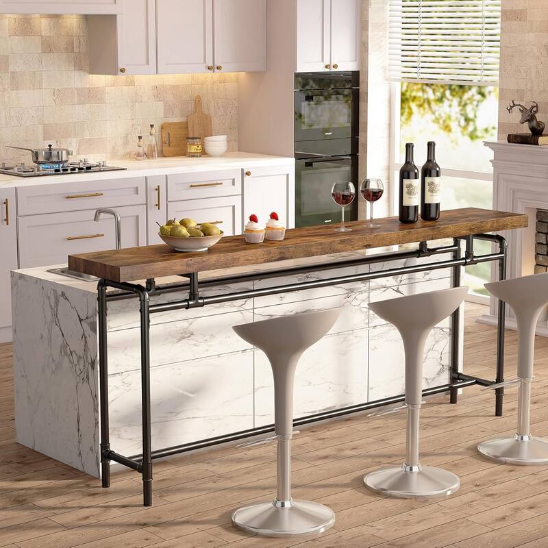 70.9 Inches Console Sofa Table for Living Room, Wood Entryway Table