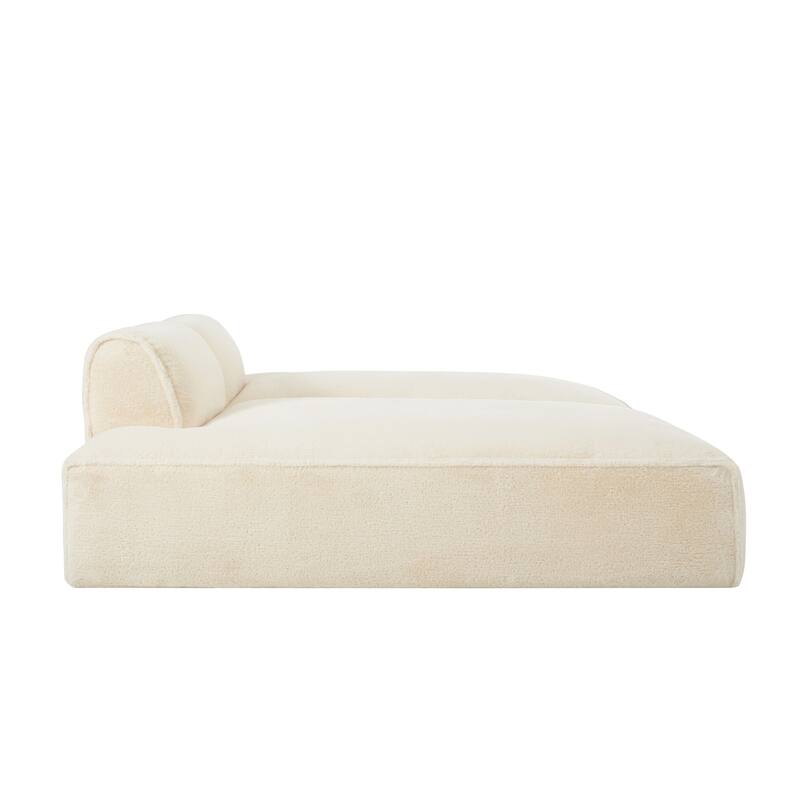 72" Oversized Modular Sofa Compressed Spacious Foam-Filled Sofa Bed