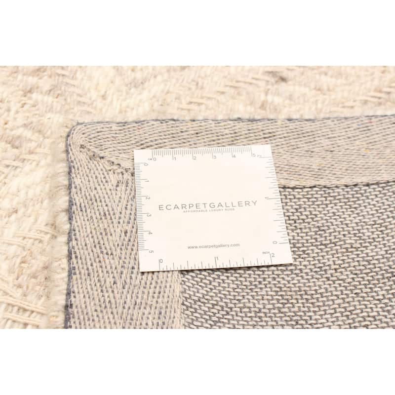 ECARPETGALLERY Hand Tufted Timeless Beige Wool Rug - 5'3 x 8'0