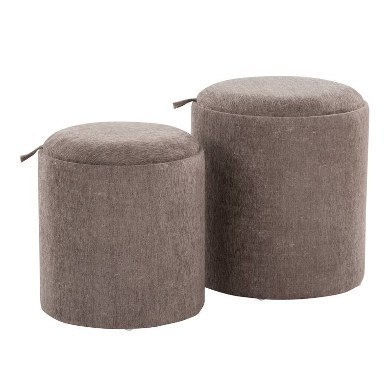 Carson Carrington Astrid Tray Top Nesting Ottoman Set