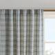 Madison Park Salford Plaid Rod Pocket and Back Tab Single Curtain Panel with Fleece Lining