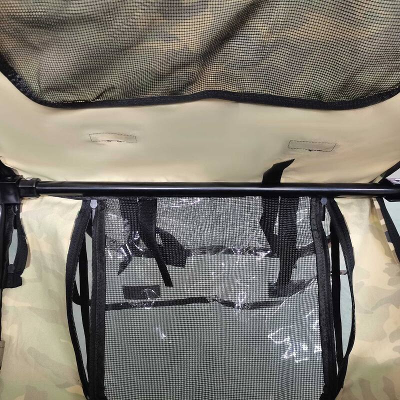Camouflage Foldable Bicycle Trailer Bike Trailer For Camping Pet Dog Cat Luggage Carry