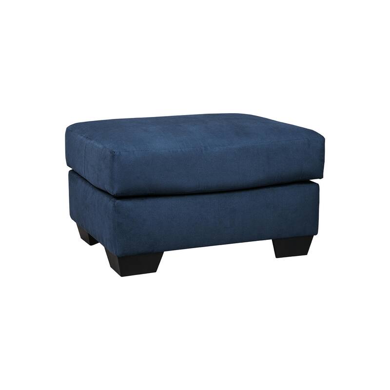 Darcy Contemporary Blue Ottoman