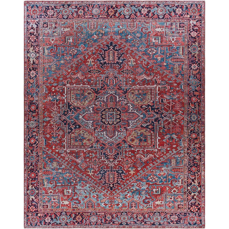 Livabliss Iris Updated Traditional Medallion Area Rug