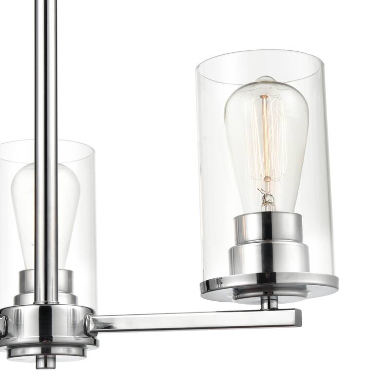 Millennium Lighting Verlana 3 Light Chandelier in Multiple Finishes with Clear Glass Shades