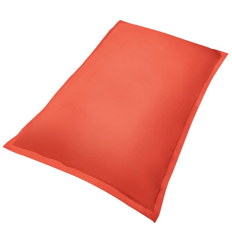 Sorra Home Sunbrella Outdoor Pool Float - 64 in x 42 in x 7 in - Canvas Melon