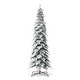 preview thumbnail 32 of 42, Glitzhome Pre-Lit Flocked Pencil Spruce Artificial Christmas Tree with Warm White Lights