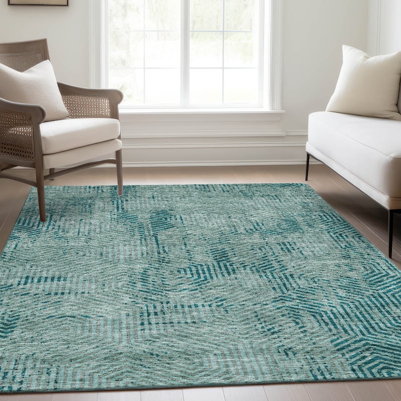 Premium Washable Super Soft Modern Maze Mayfield Rug