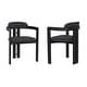 preview thumbnail 33 of 34, Jazmin Mid-Century Modern Upholstered Barrel Dining Chairs - Set of 2/4/6