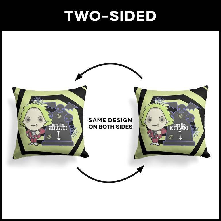 Warner Brothers Beetlejuice 18 Inch Throw Pillow