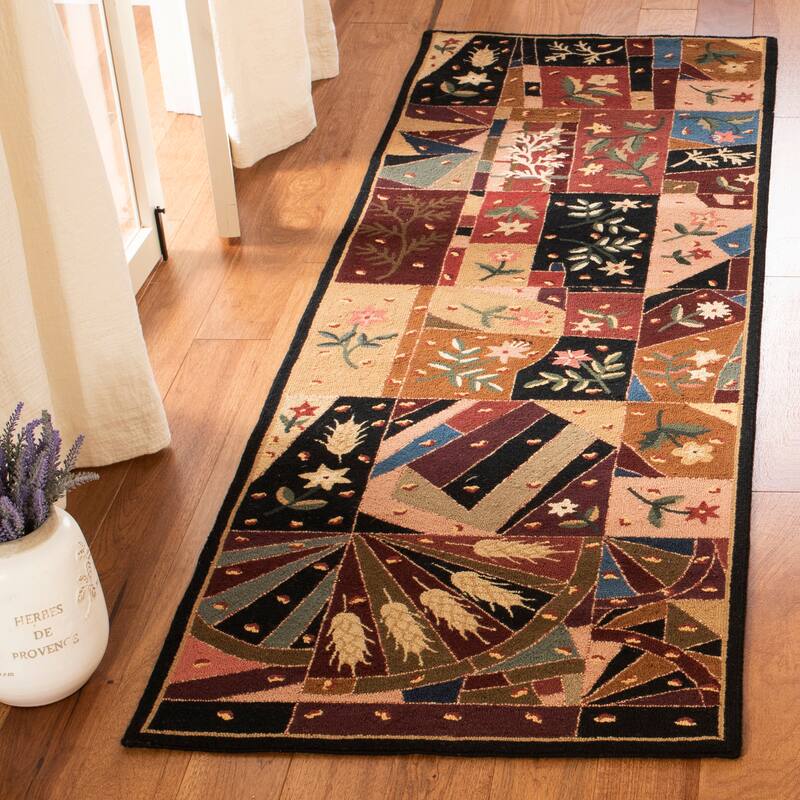 SAFAVIEH Handmade Chelsea Sable French Country Wool Rug - 2'6" x 8' Runner - Multi - Runner
