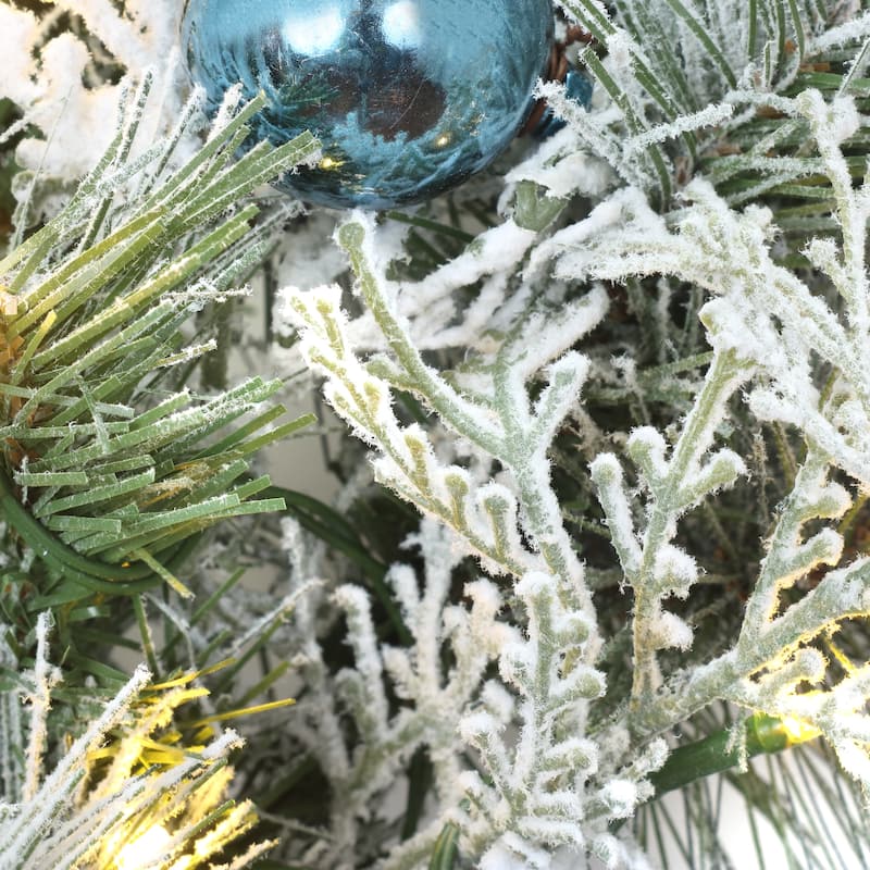 National Tree Company 2 ft. Tinkham Pine Wreath with LED Lights - 2 ft